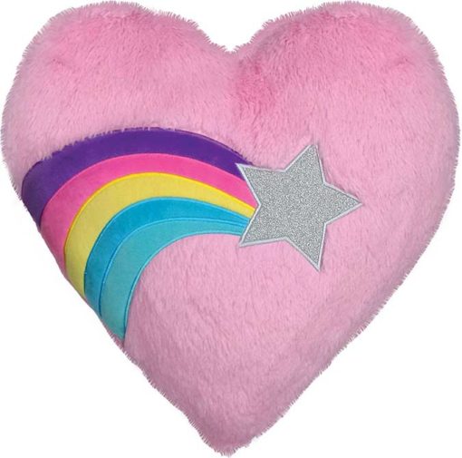 Heart with Shooting Star Pillow