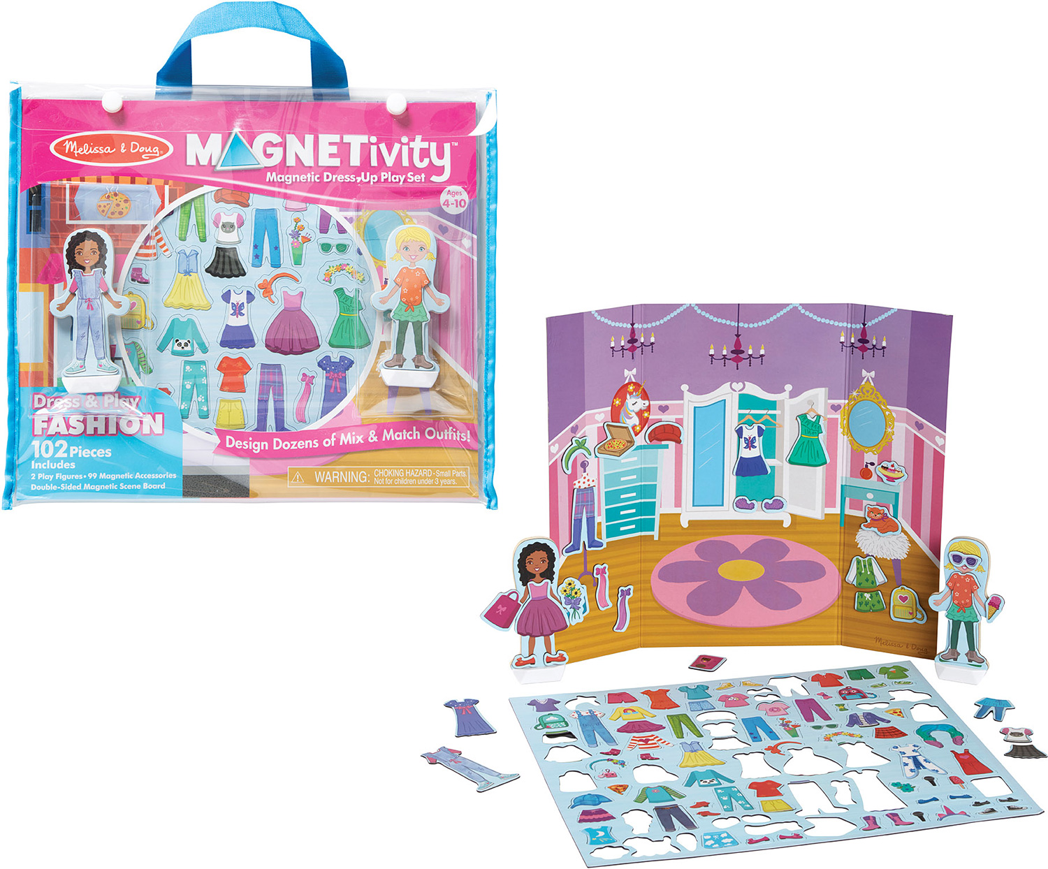 Magnetivity Magnetic Dress-Up Play Set - Dress & Play Fashion