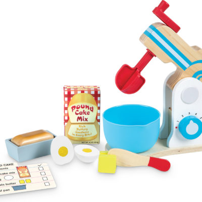 Wooden Make-a-Cake Mixer Set