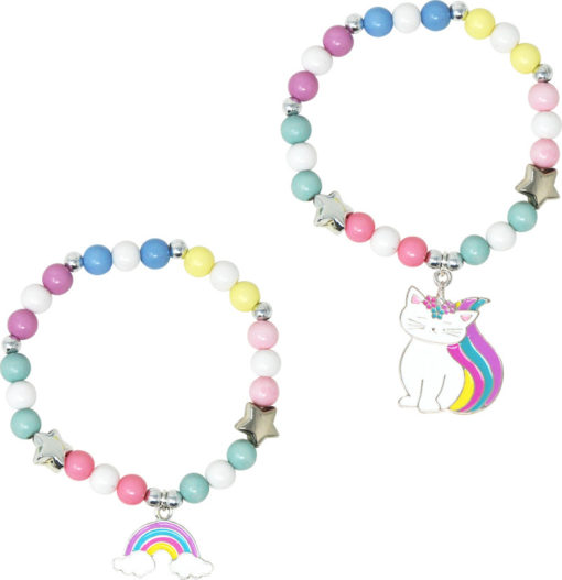 Rainbow caticorn bracelet