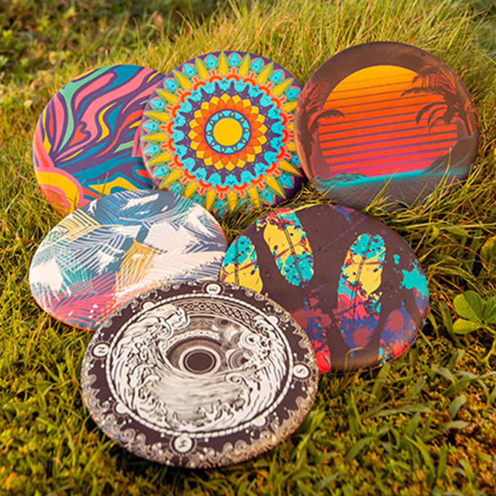 thumbnail interactive-video image 1 of Waboba Flobo Water Frisbee - Psychedelic Flying Disc That Floats For Beach & Pool Fun 1 of 10
