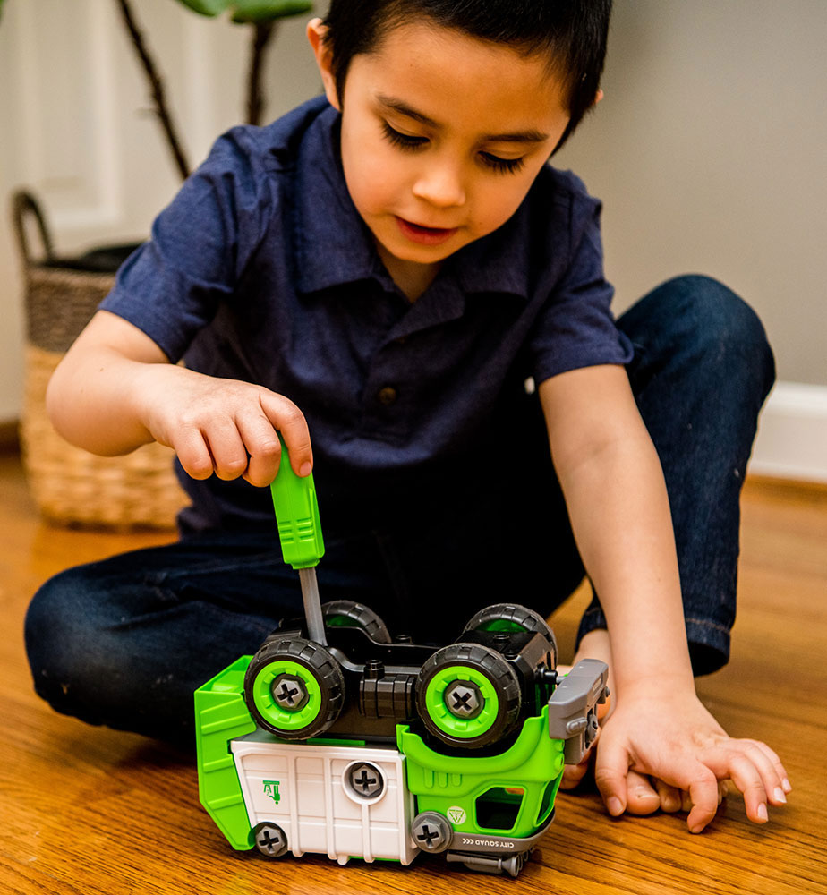 Power Driver City Squad Garbage Truck