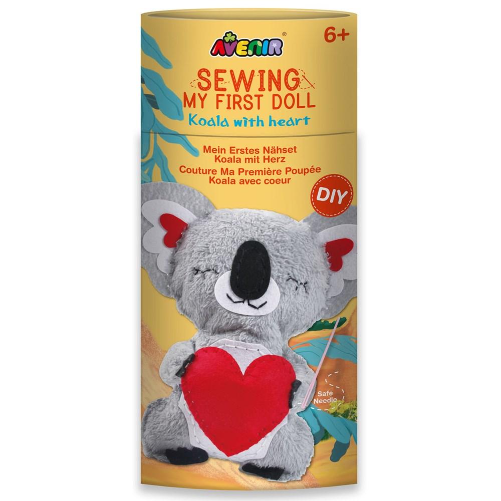 SEWING KOALA DOLL W/HEART