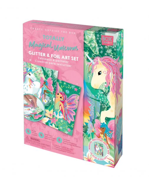 TOTALLY MAGICAL UNICORNS GLITTER & FOIL ART SET
