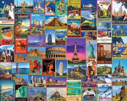 Best Places in the World-1000 Piece Puzzle-White Mountain Puzzles