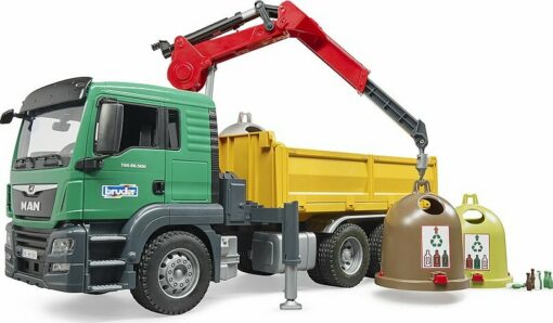 Man Tgs Truck With 3 Glas Recycling Containers