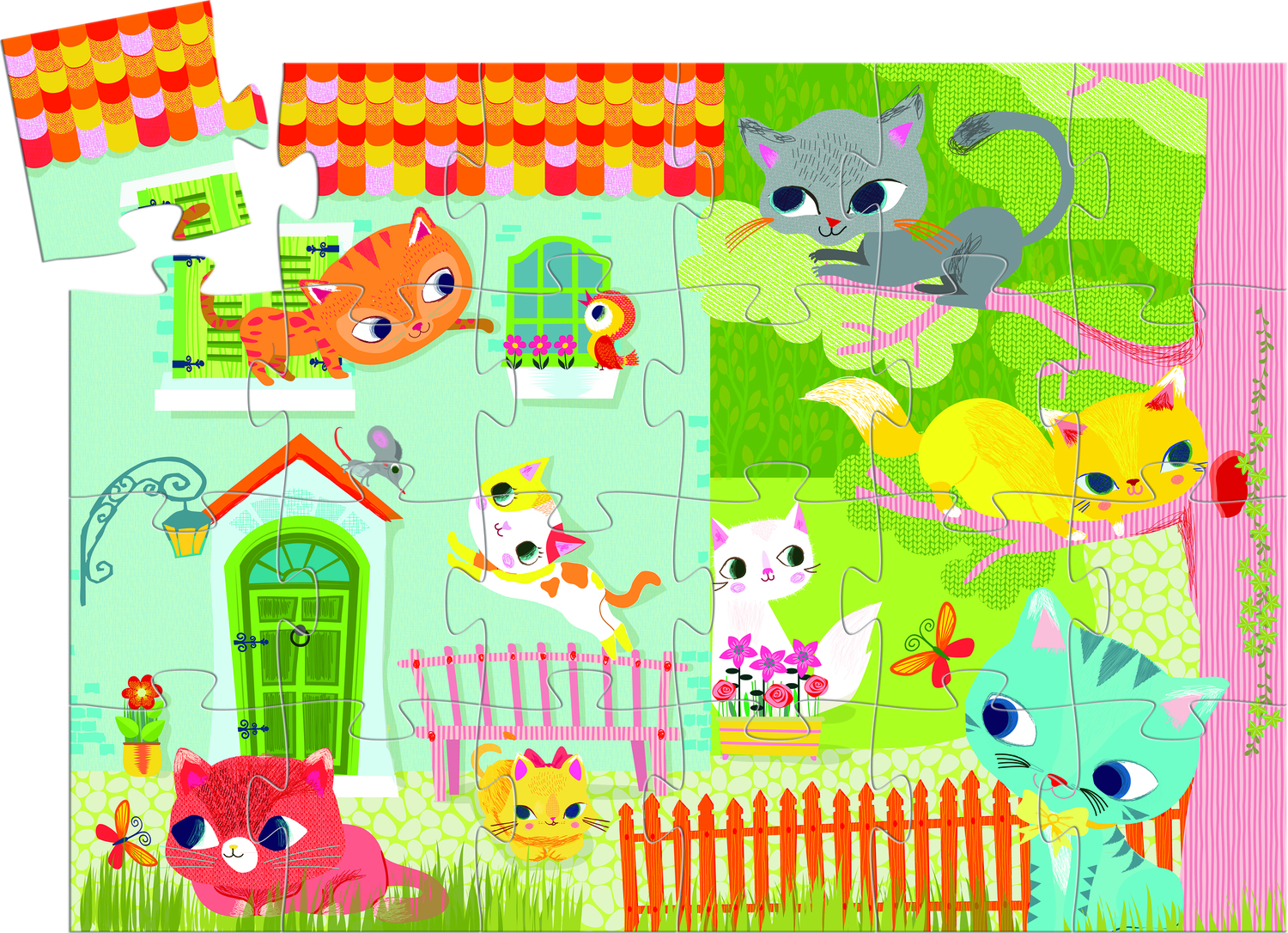 Silhouette Puzzles - Pachat And His Friends - 24pcs