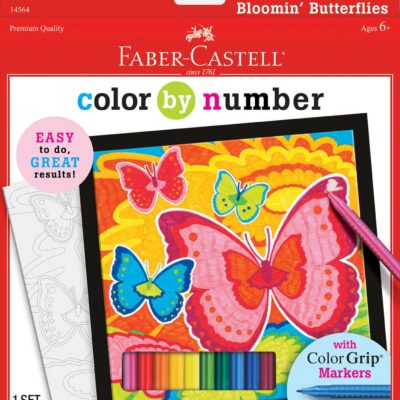 Color By Number Bloomin' Butterflies