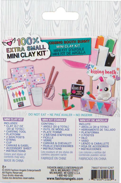 100% Extra Small Mini Clay Kit - Bunny Kissing Booth