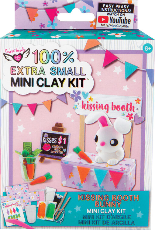 100% Extra Small Mini Clay Kit - Bunny Kissing Booth