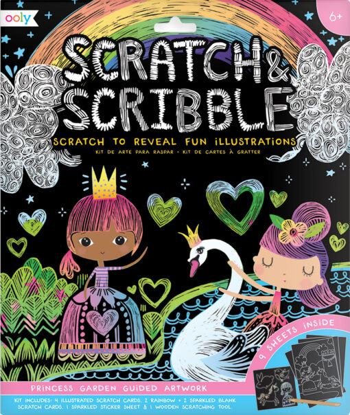 Princess Garden Scratch And Scribble Scratch Art Kit