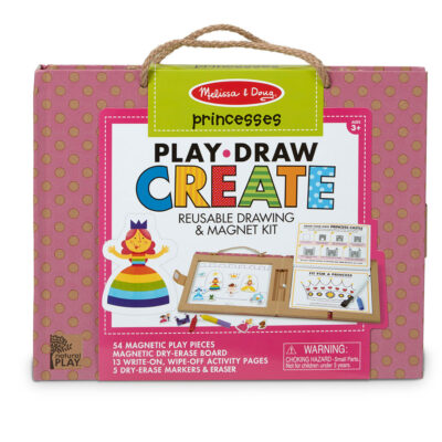 Natural Play: Play, Draw, Create Reusable Drawing & Magnet Kit - Princesses