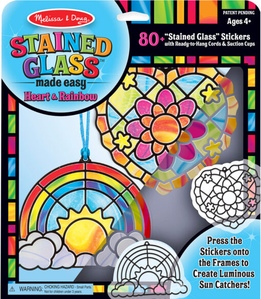 Stained Glass Made Easy - Rainbow & Hearts Ornaments
