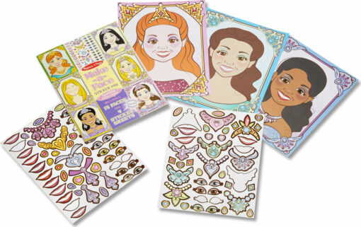 Gold Princess - Kids Face Sticker