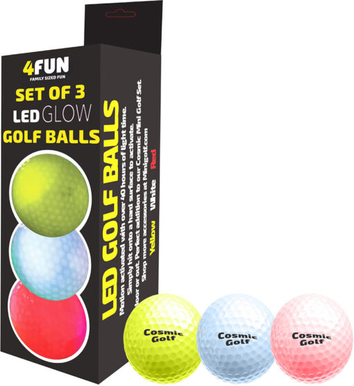 4FUN Set of 3 LED Golf Balls