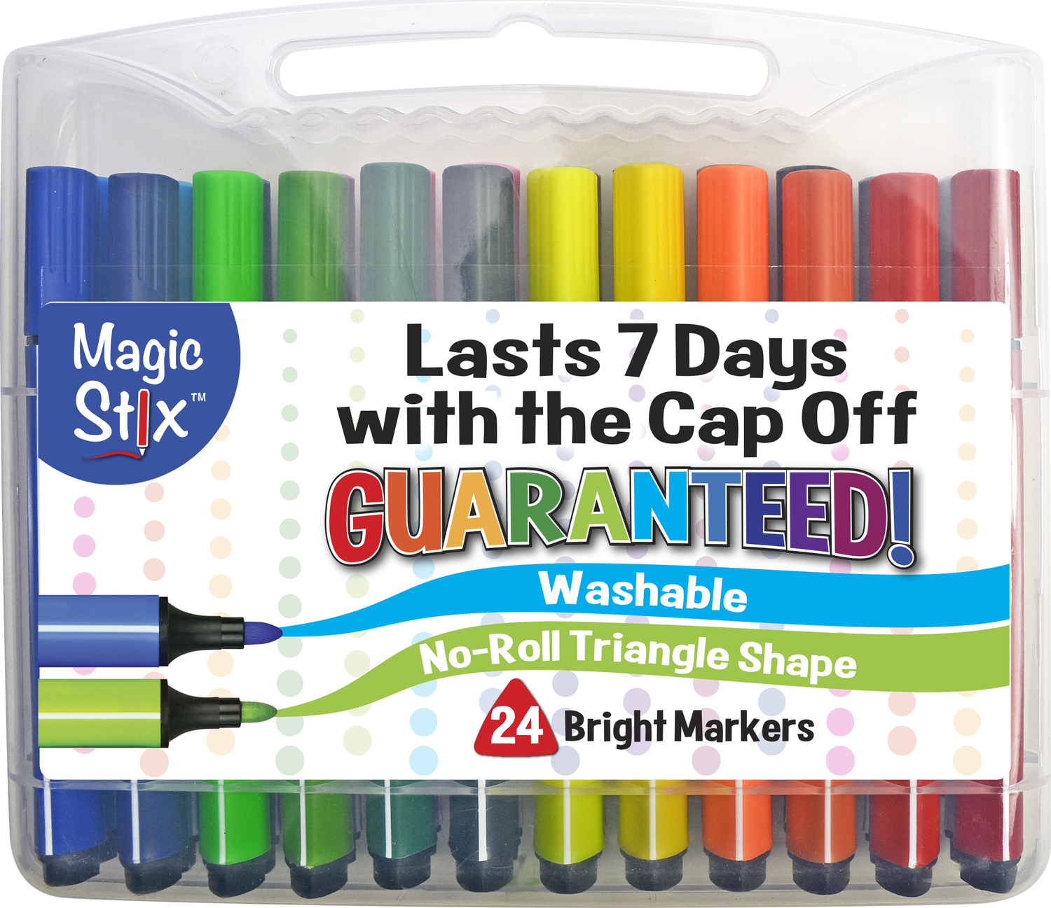 Magic Tri Stix 24 Color Cap Off For 7 Days