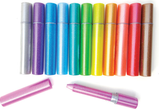 Razzle Dazzle Glitter Gel Crayons- Dinosaur World