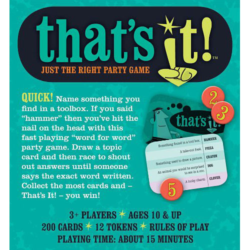 That's It! Just The Right Party Game