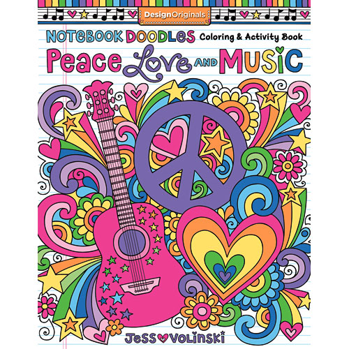 Notebook Doodles - Peace, Love & Music