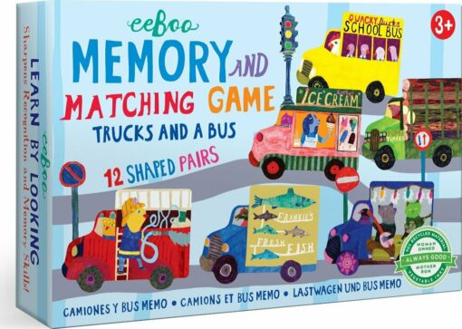 Trucks A Bus Little Memory Matching Game