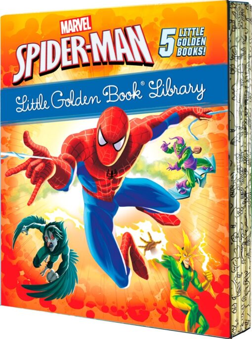 Spider-Man Little Golden Book Library (Marvel): Spider-Man!; Trapped by the Green Goblin; The Big Freeze!; High Voltage!; Night of the Vulture!
