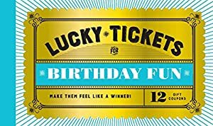 Lucky Tickets for Birthday Fun: 12 Gift Coupons