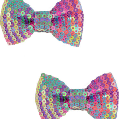 Rainbow Sequins Bows