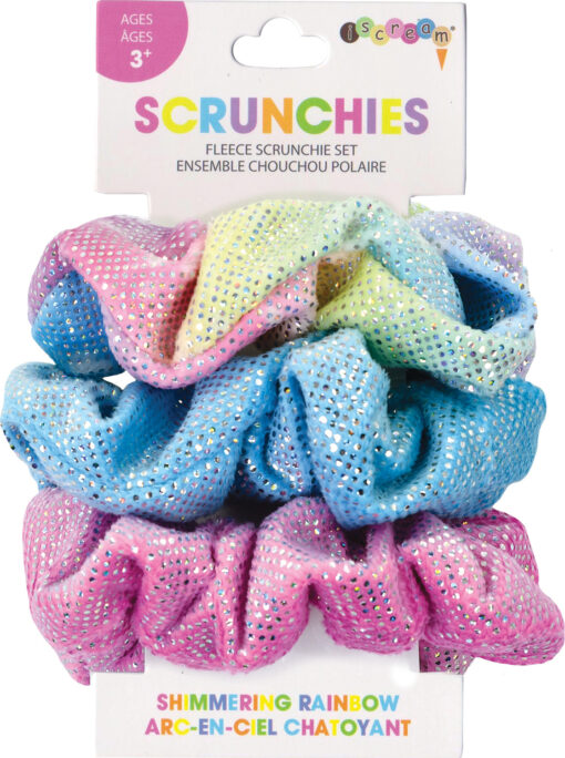 Shimmering Rainbow Scrunchie Set