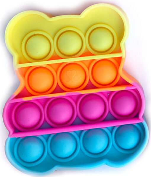 OMG Pop Fidgety - Mini Gummy Yummy Bears (Yellow, Orange, Pink, Blue)