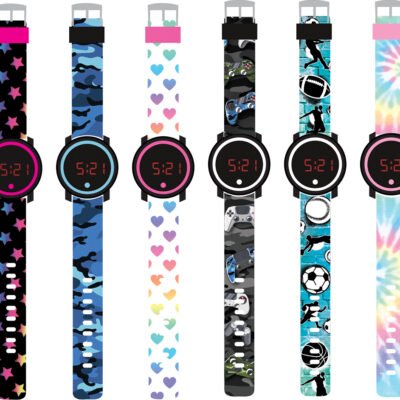 LED Touch Watches (Multi Heart)