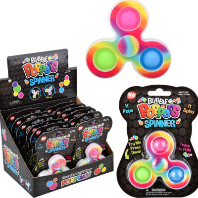 Rainbow Bubble Popper Spinner 3.33" (sold individually)