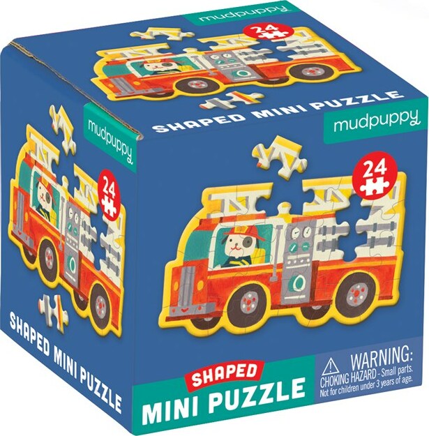 Firetruck Shaped Mini Puzzle