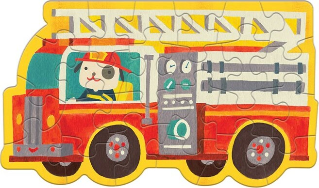 Firetruck Shaped Mini Puzzle