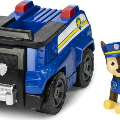 Paw Patrol, Chase's Patrol Cruiser Vehicle with Collectible Figure
