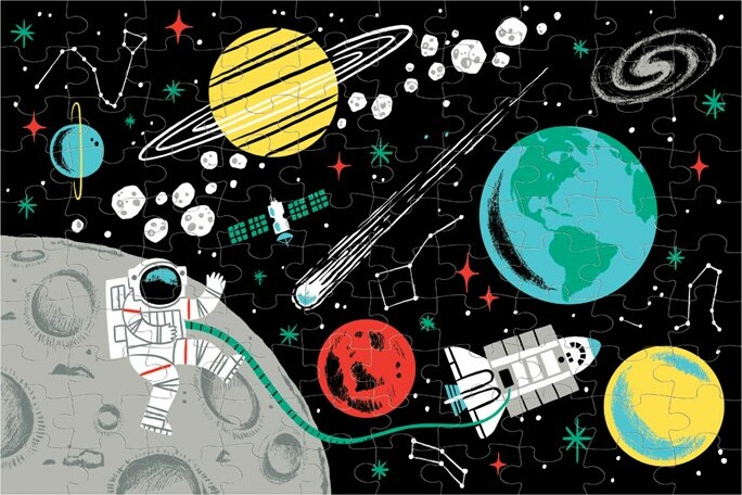 Outer Space Glow-in-the-Dark Puzzle