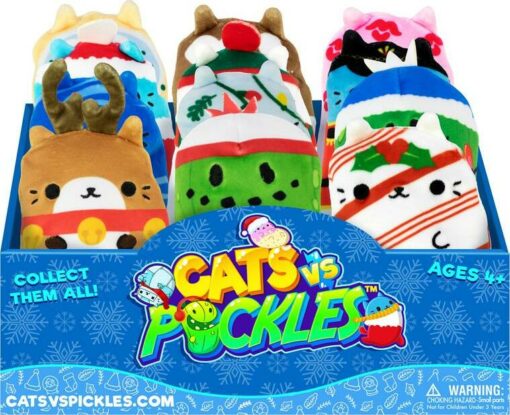 Cats vs Pickles Christmas Seasonal 4 inch Plush