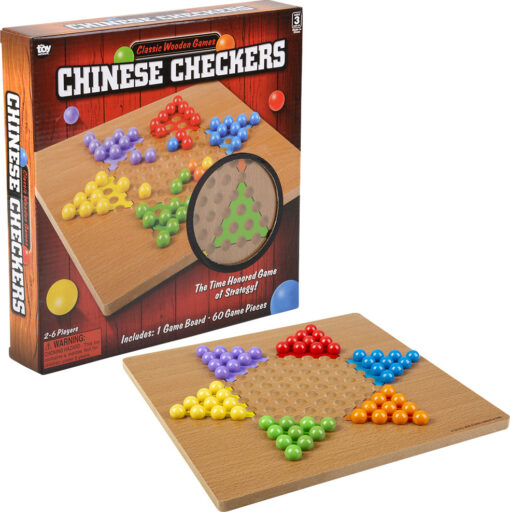 10" Wooden Chinese Checkers