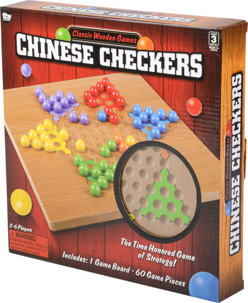 10" Wooden Chinese Checkers