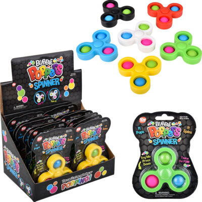 Bubble Popper Spinner 3.33" (assortment - sold individually)