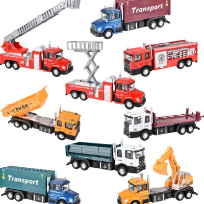 6" Die-cast Pull Back Truck Assortment