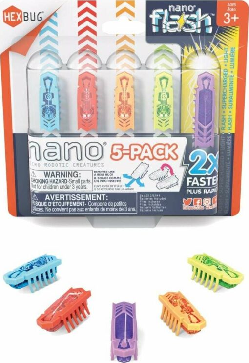 HEXBUG nano® 5 Pack - 4 nano Plus Bonus Flash Nano®