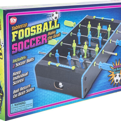 Neon Wooden Tabletop Foosball Game 20"x12.25"