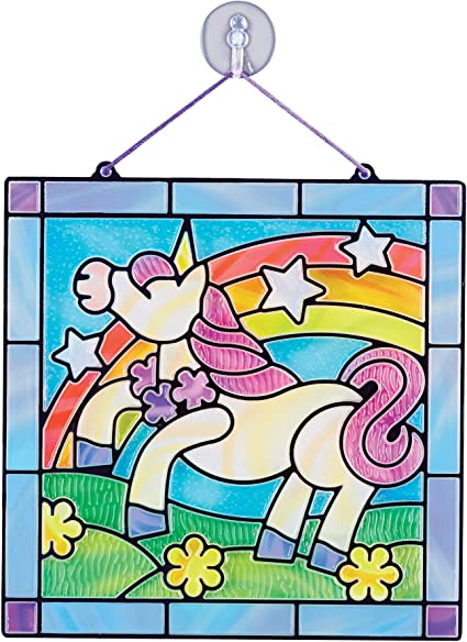 STAINED GLASS UNICORN
