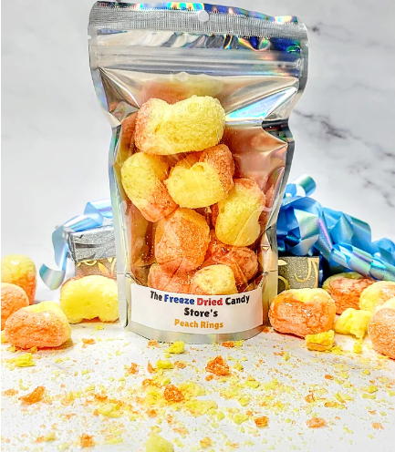 FREEZE DRIED PEACH RINGS CANDY – The Children's Gift Shop