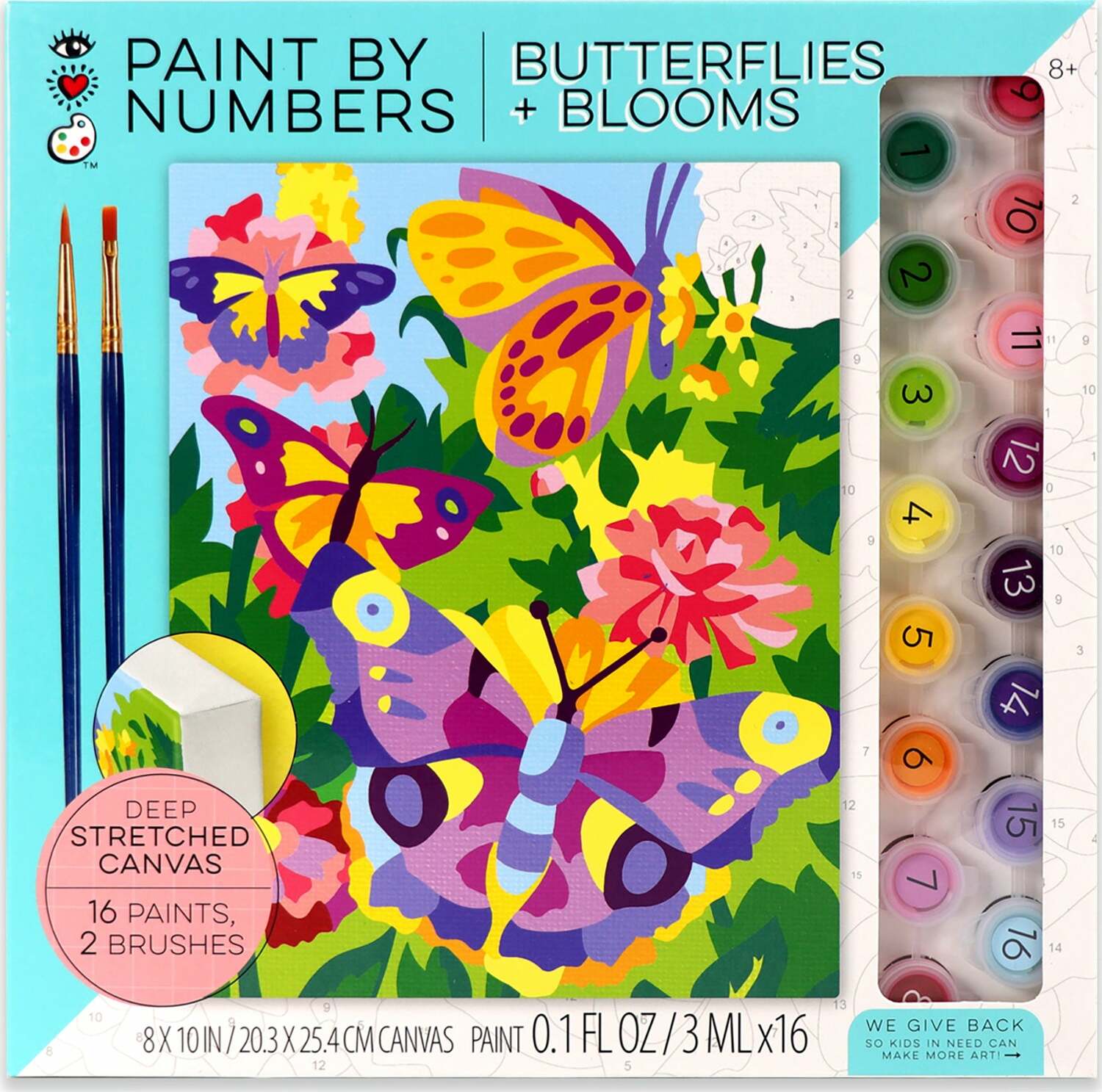 iHeartArt Paint By Numbers - Butterflies + Blooms