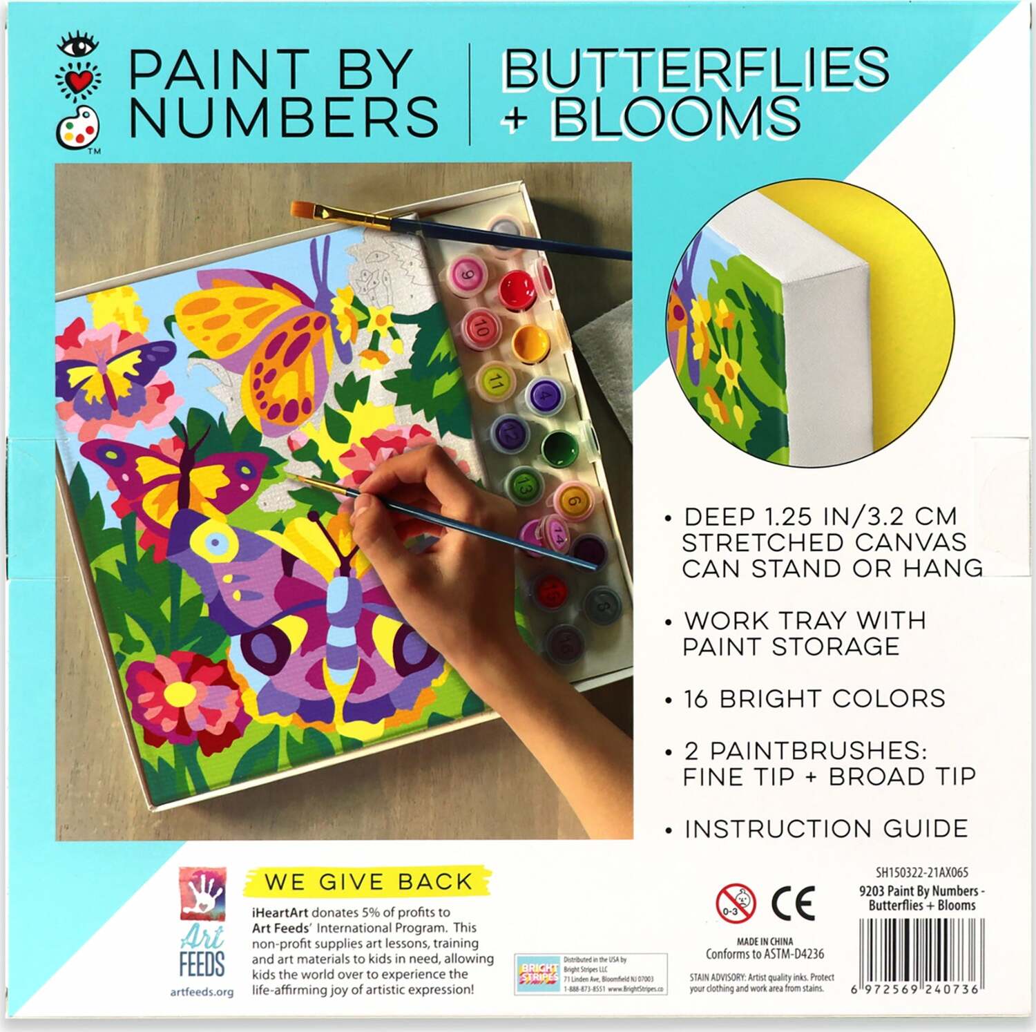 iHeartArt Paint By Numbers - Butterflies + Blooms