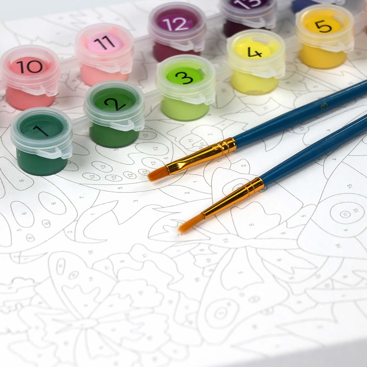 iHeartArt Paint By Numbers - Butterflies + Blooms