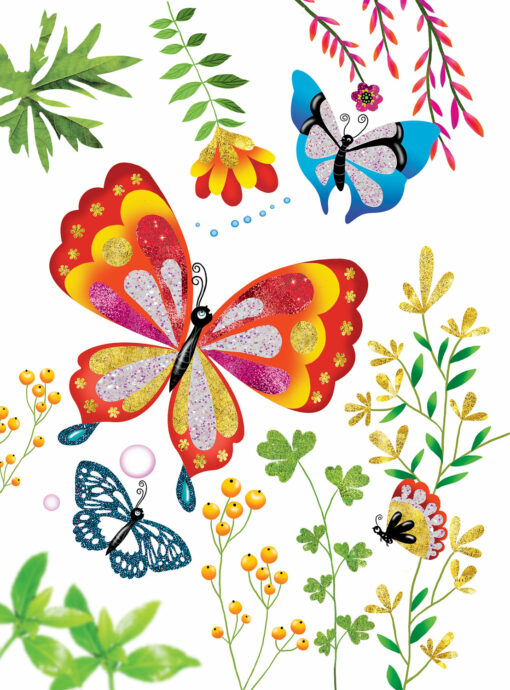 Le Grand Artist - Glitter Boards Glitter Butterflies
