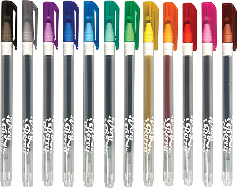Very Berry Strawberry Scented Gel Pens