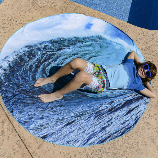 Wave Shredder - Watchitude Large Round Towel